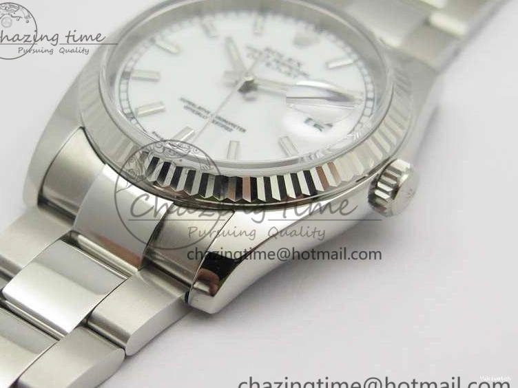 116234 Oyster 36mm Edition 1:1 On SA3135 Stick Markers Bracelet Dial DateJust 904L Best SS SS ARF White 1222